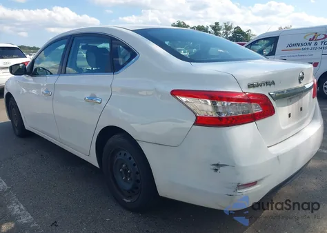 2015 Nissan Sentra S from USA, damaged, VIN 3N1AB7AP1FY283075